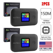 5G Wireless Mobile 4G LTE Router Pocket Modem Mobile Wifi Hotspot 150Mbps 2Set
