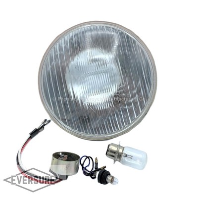 6 1/2'' LUCAS TYPE BEAM - COMPLETE WITH BULB HOLDERS & 12V BPF BULB - UK SUPPLIED