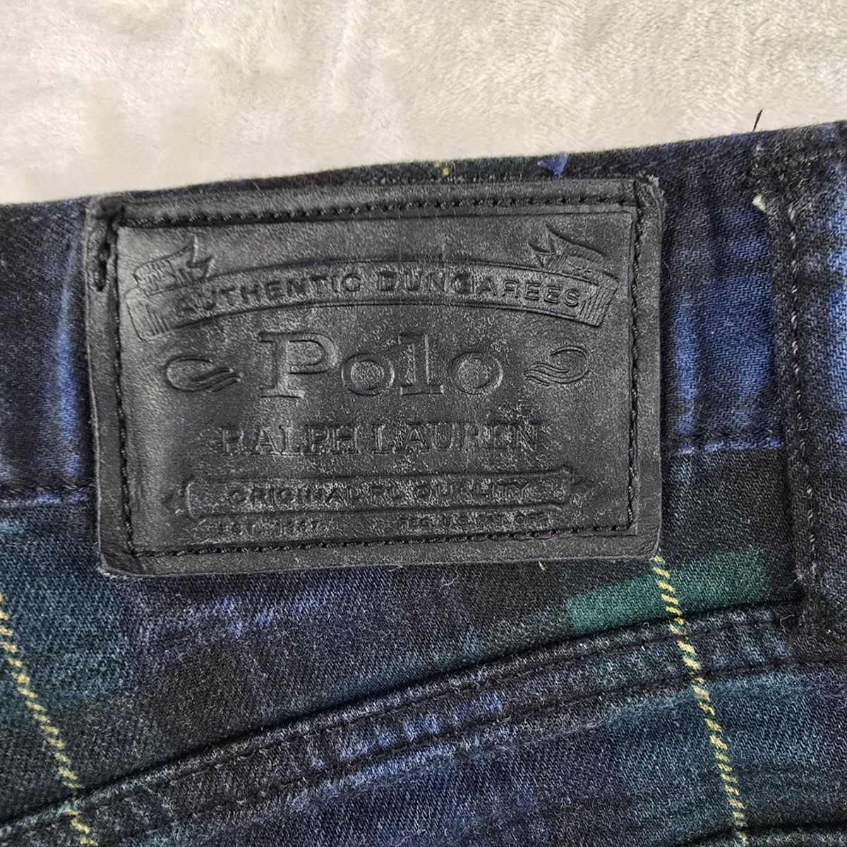 Polo Ralph Lauren Pants Mens 34x30 Green Blue Black Watch Plaid  display picture 1