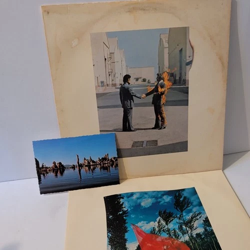Pink Floyd - Wish You Were Here - w/ Postcard - Vinyl Record - 1975 - VG+/VG+