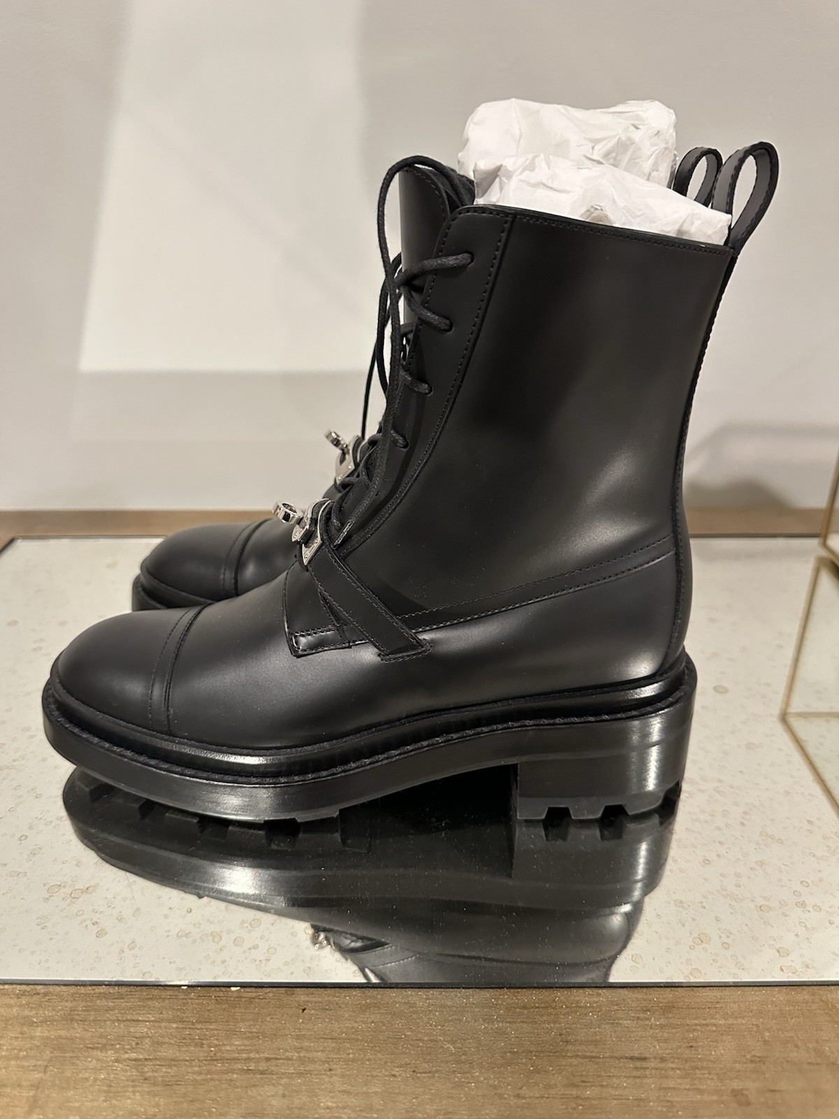 Hermes Noir Funk Ankle Boot—-Size 37.5 image 3