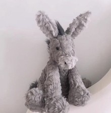 JellyCat Donkey Fuddlewuddle Retired Collectible Plush Doll Gift Tag + Dust Bag
