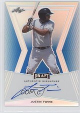 2014 Leaf Metal Draft Blue Prismatic 49/50 Justin Twine #BA-JT1 Auto 0x1