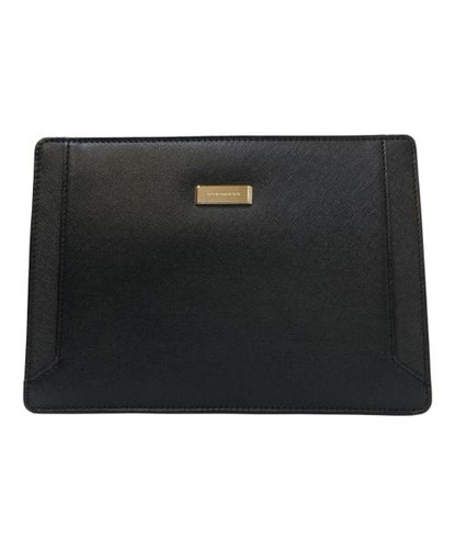 BURBERRY                    Saffiano leather clutch bag black