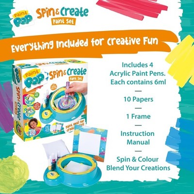 Paint Pop Spin & Create Farbset mehrere 1 Liter Liter Kreativ Kunst Spaß Geschenk