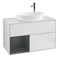 Villeroy & Boch Finion Waschbeckenunterschrank FüR Becken Mittig Regal Links...