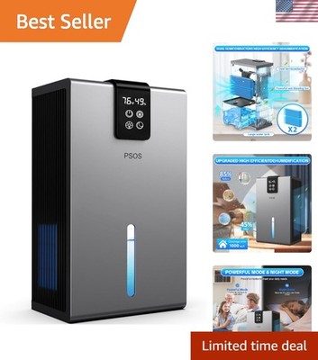 Dehumidifier, Dehumidifiers for Home, 98 OZ Water Tank, 1000 sq.ft Quiet Dehu...
