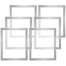 Screen Printing Kit Silk Screen Printing Frame 20x24in 110 Count Mesh 6pcs