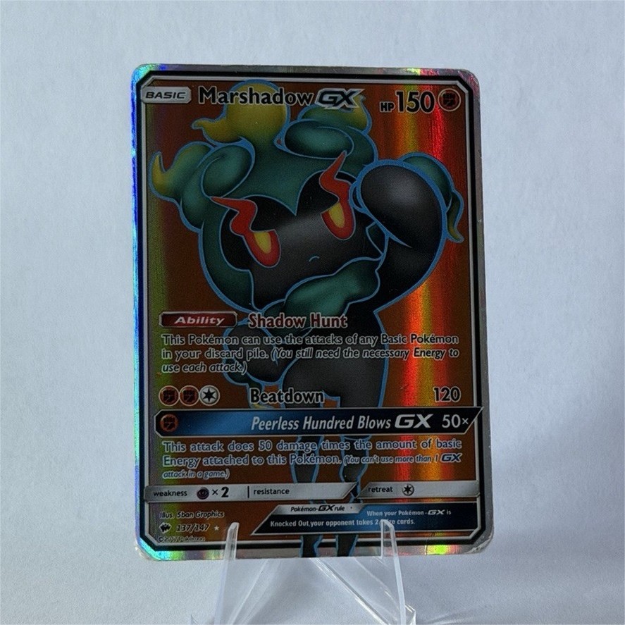 Pokemon TCG Marshadow GX 137/147 Burning Shadows Full Art Holo UR 150 EN