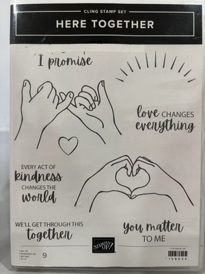 Stampin' Up- HERE TOGETHER 158634  - Cling Rubber Stamp Set NEW