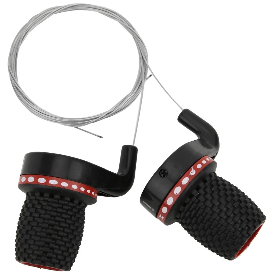 2Pair Outdoor Bike Speed Shifter Transmission Handle Twisted Grip - Image 3 of 4