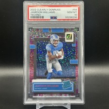 2022 Panini Clearly Donruss Jameson Williams Techno RC #3/6 Lions PSA 10 SSP 🔥