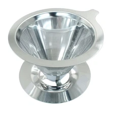 Pour Over Coffee Dripper, Slow Drip Paperless Coffee Filter, Stainless Steel ...