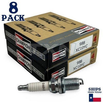 Champion 988 Copper Plus Spark Plug XC10YC - 8 Pack