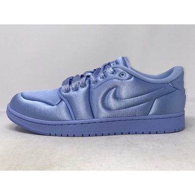 Air Jordan 1 Low Method of Make Satin Blue Sneakers, Size 11.5