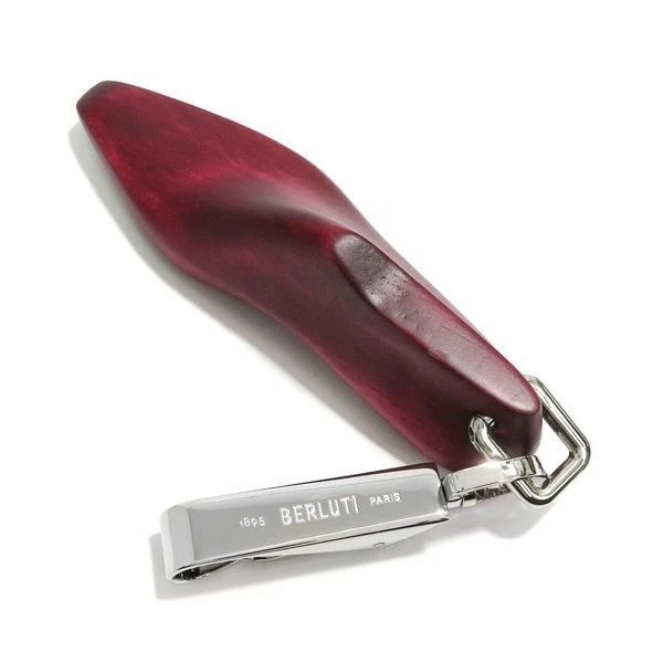 Berluti Zapatos Bolso Dije Llavero Llavero Madera Rojo Vino Foto 2 de 4