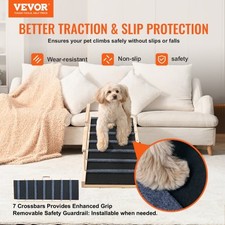 VEVOR Dog Ramp, Folding Pet Ramp for Bed, Adjustable Dog Ramp for Small, Large