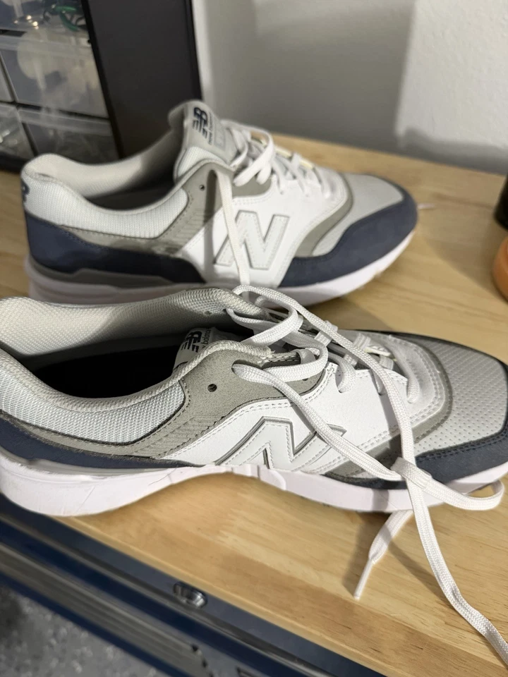 Мужские туфли для гольфа New Balance 997G синие/белые/серые, размер 10 - Изображение 3 из 4