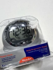 Westclox Traditional Digital LCD Screen AAA Battery Operated Travel Alarm Clock