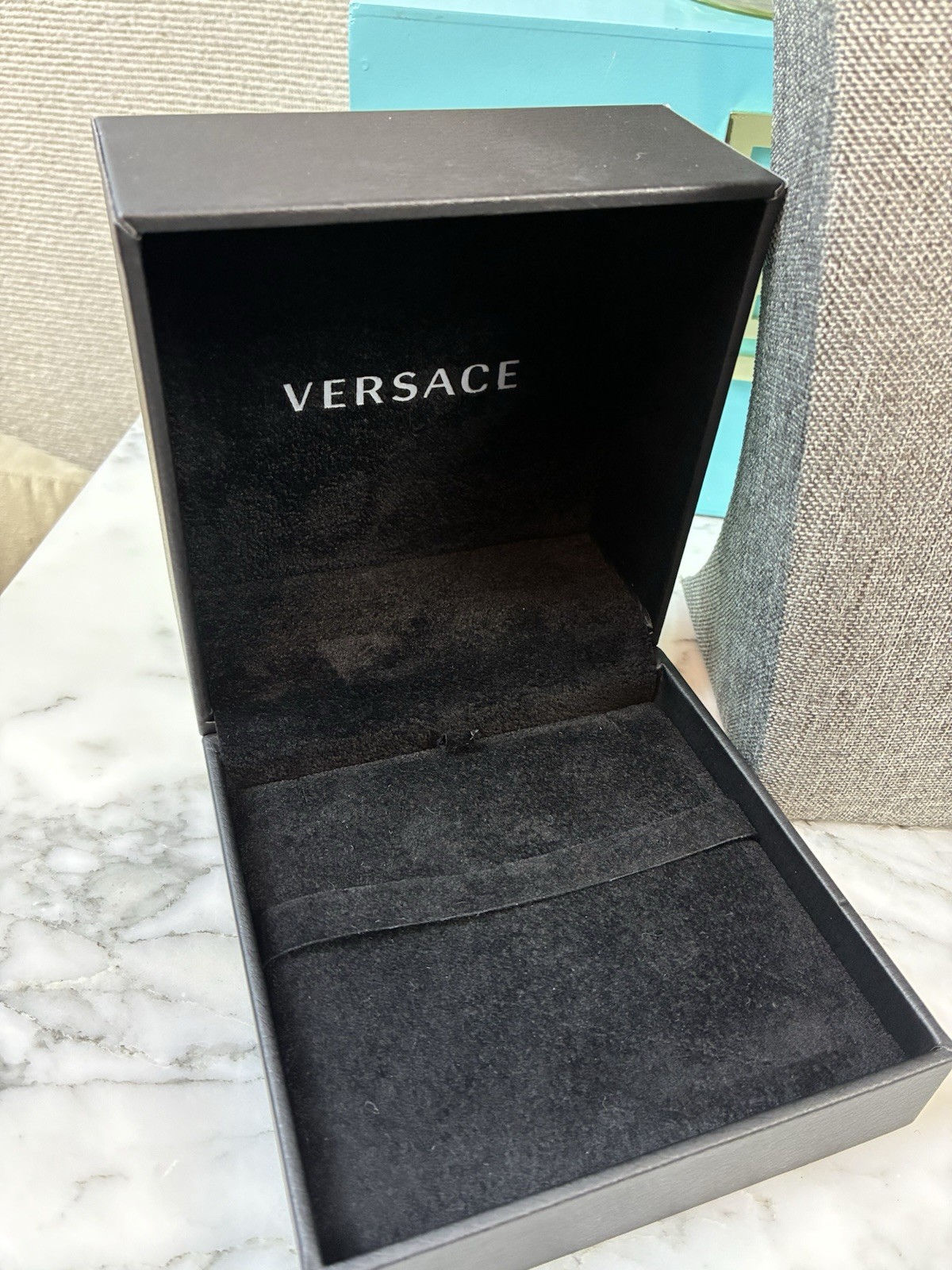 Versace Silver Metal & Pink Enamel Brand New 90’s Logo Necklace - w/ Jewelry Box thumbnail 8