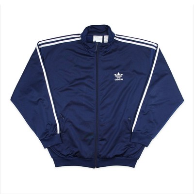 Adidas Vintage Trainingsjacke Trackjacket Retro Marineblau Weiß Firebird