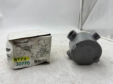 Killark GRR-2 3/4" Outlet Box w/ Five Hubs Lot of 6