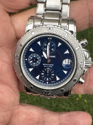 MONTBLANC Meisterstück Sport 7034-PL CHRONO Auto EDELSTAHL 200M 41MM Herrenuhr