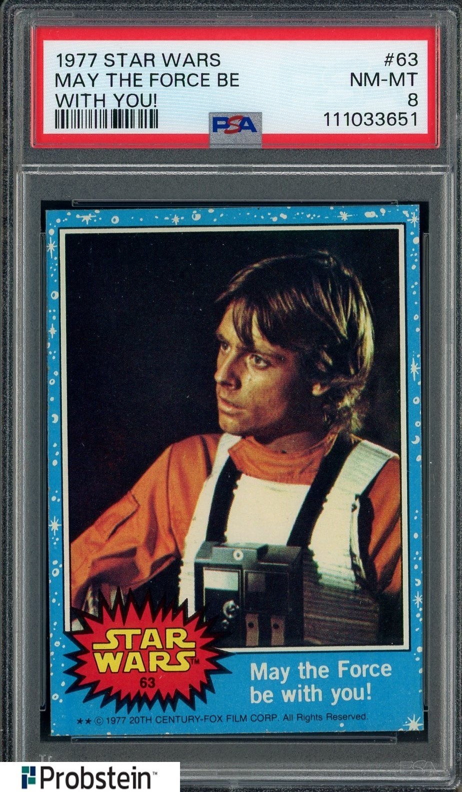 1977 Topps Star Wars #63 May The Force Be With You! PSA 8 NM-MT
