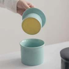 French Butter Crock for Counter With Water Line French Butter Dish for Counte...