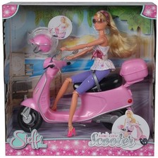 STEFFI LOVE CHIC CITY SCOOTER (ähnlich Vespa) PINK MIT PUPPE (keine Barbie) Neu