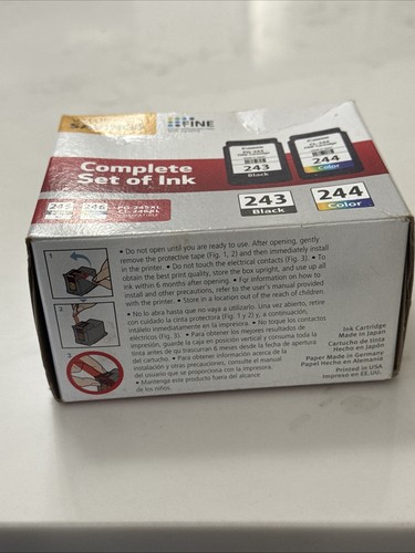 Canon PG-243 CL-244 Ink Combo Pack Genuine OEM Shelf Wear - Picture 5 of 5