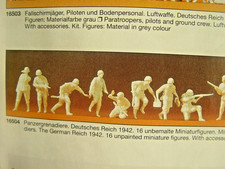 Wehrmacht Panzergrenadiere unbemalt-  Preiser Militär  Bausatz 1:87 - 16504   #E