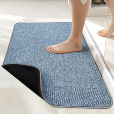 Bath Mat,Ultra Thin Bathroom Rugs,Rubber Bath Mats for Bathroom,No Slip Bath Rug