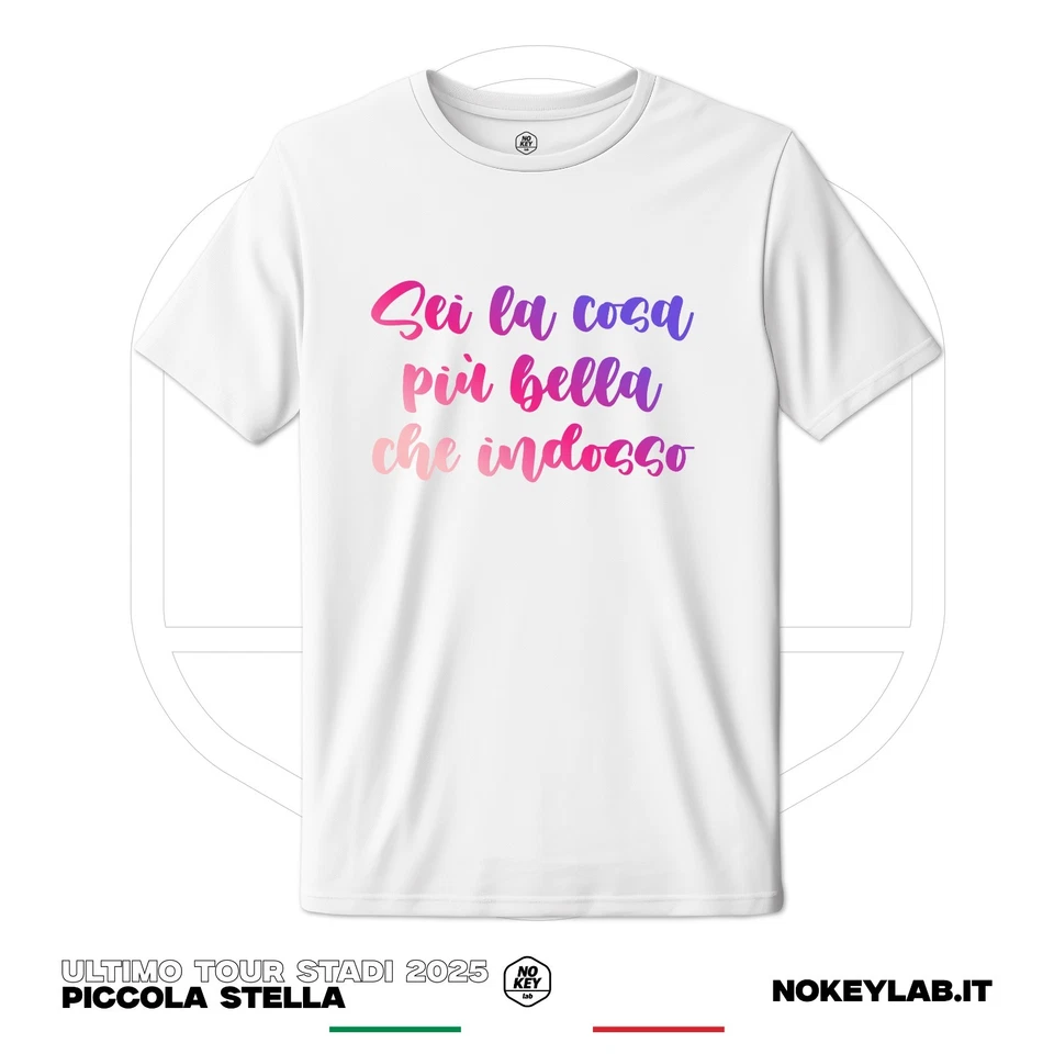 T-Shirt ULTIMO "Piccola Stella" Tour 2025 – Maglietta Fan Concerto Stadi - Imagen 2 de 4