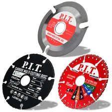 3-In-1 Set 4 1/2 Inch Cut off Wheel for Wood/Metal/Marble/Plastic-4 1/2 Metal Cu