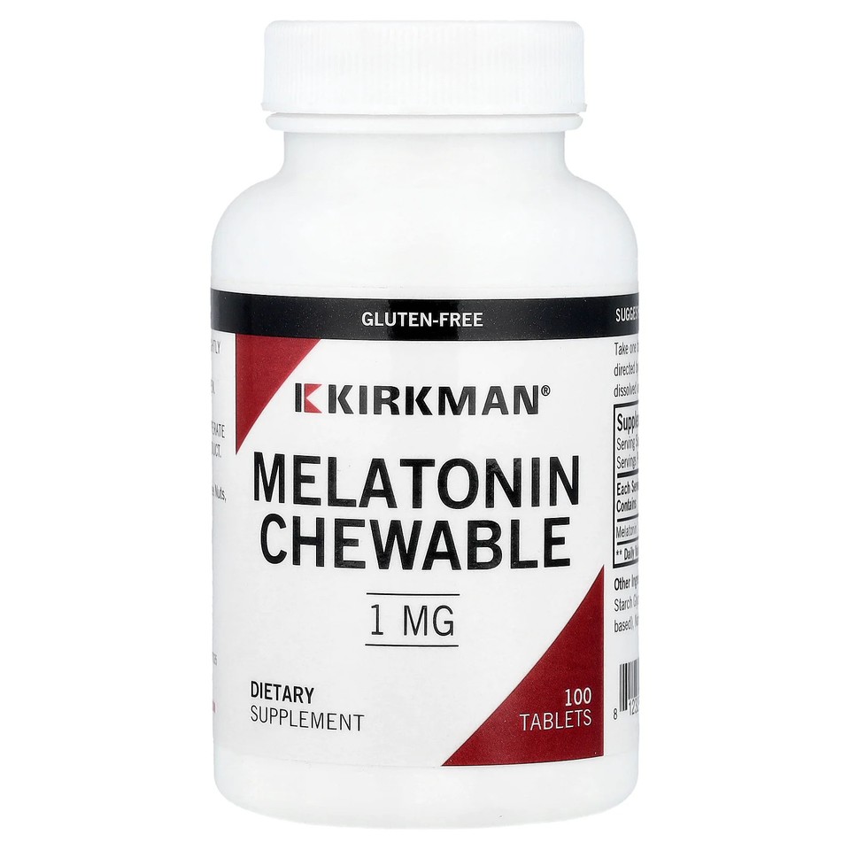 Melatonin Chewable, 1 mg, 100 Tablets