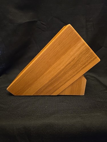Cutco Homemaker 18 Slot Countertop Knife Block #1748 Honey Oak - Picture 4 of 5