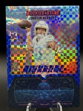 2025 Panini Rookies & Stars - Airborne Justin Herbert #5 Blue Plaid