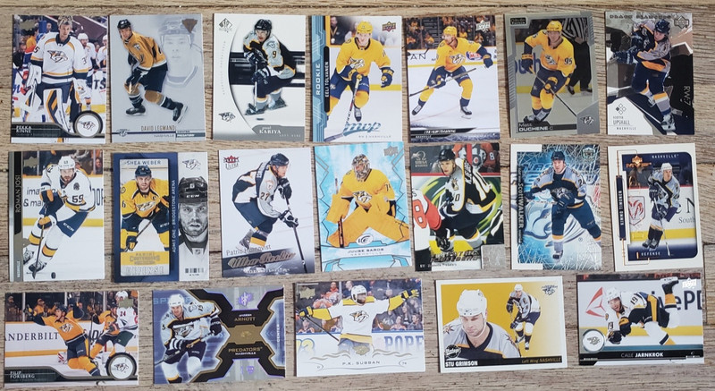 Nashville Predators Over 80 Different Hockey Card Lot-Rinne Josi Weber Saros