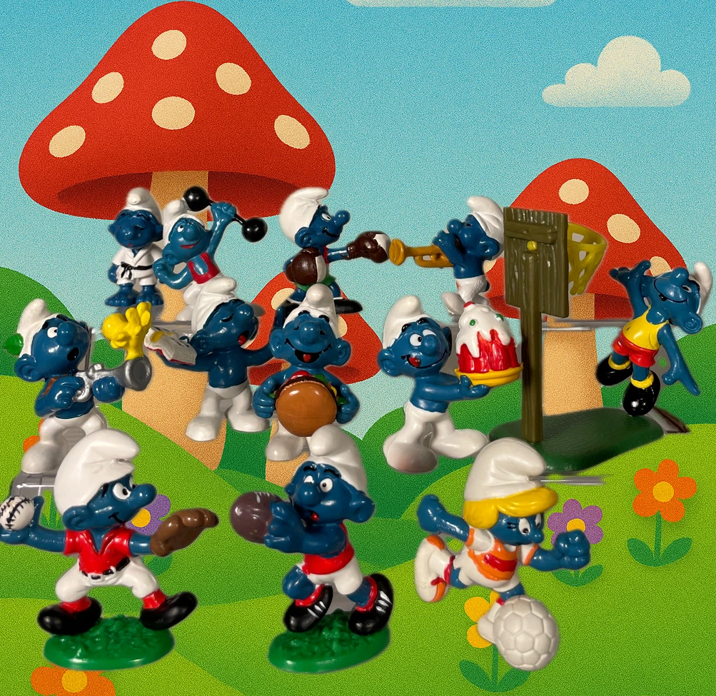 The Smurfs Cartoon & TV Character Action Figures 1970-1979 Time