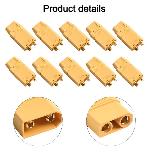 20PCS XT90 Connectors with Gold Plating for Reliable For RC Connections - Afbeelding 6 van 12