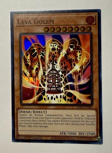 *** LAVA GOLEM *** 1ST EDITION SUPER RARE RA01-EN001 MINT YUGIOH!