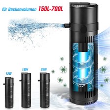 12-25W U-V Filter Pumpe Fischtank 150-700L UV...