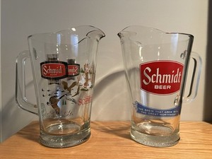 2 Schmidt Beer Pitchers