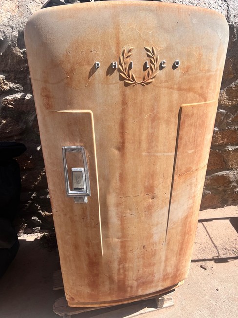 Estate Rare Vintage Working 1950's Philco Refrigerator Turquoise Interior