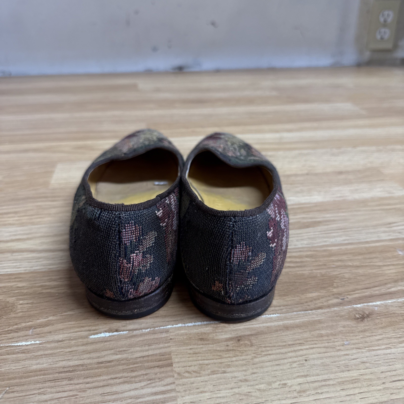 Vintage 90s Ralph Lauren tapestry loafers Flats Women's Size 9 AA thumbnail 3