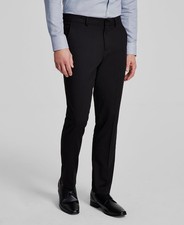 Kenneth Cole Reaction Men's Black Slim Techni-Cole Pants Suit Size 33W-30L