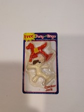 Cracker Jack Red Pony And Bingo Play Figures 2" Figurines 2 Pack Recot 2000