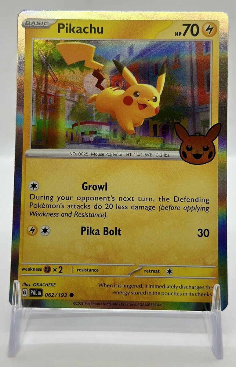 Pokemon Card PIKACHU 062/193 Trick or Trade 2023 with Pokemon Card PIKACHU 062/193 Trick or Trade 2023 with