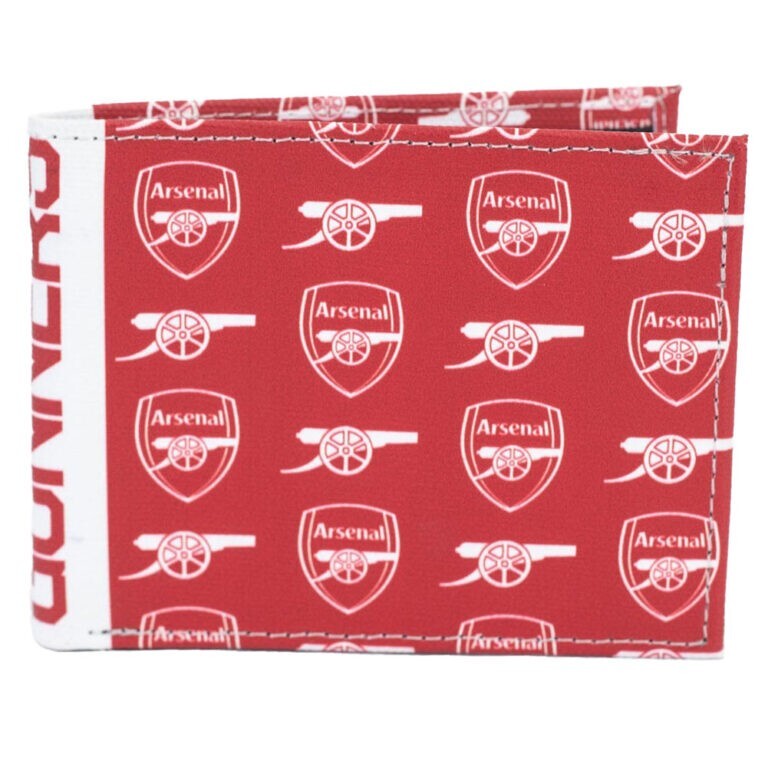 Portefeuille Arsenal FC Brodé - Rouge, Bleu, Or - Taille Unique